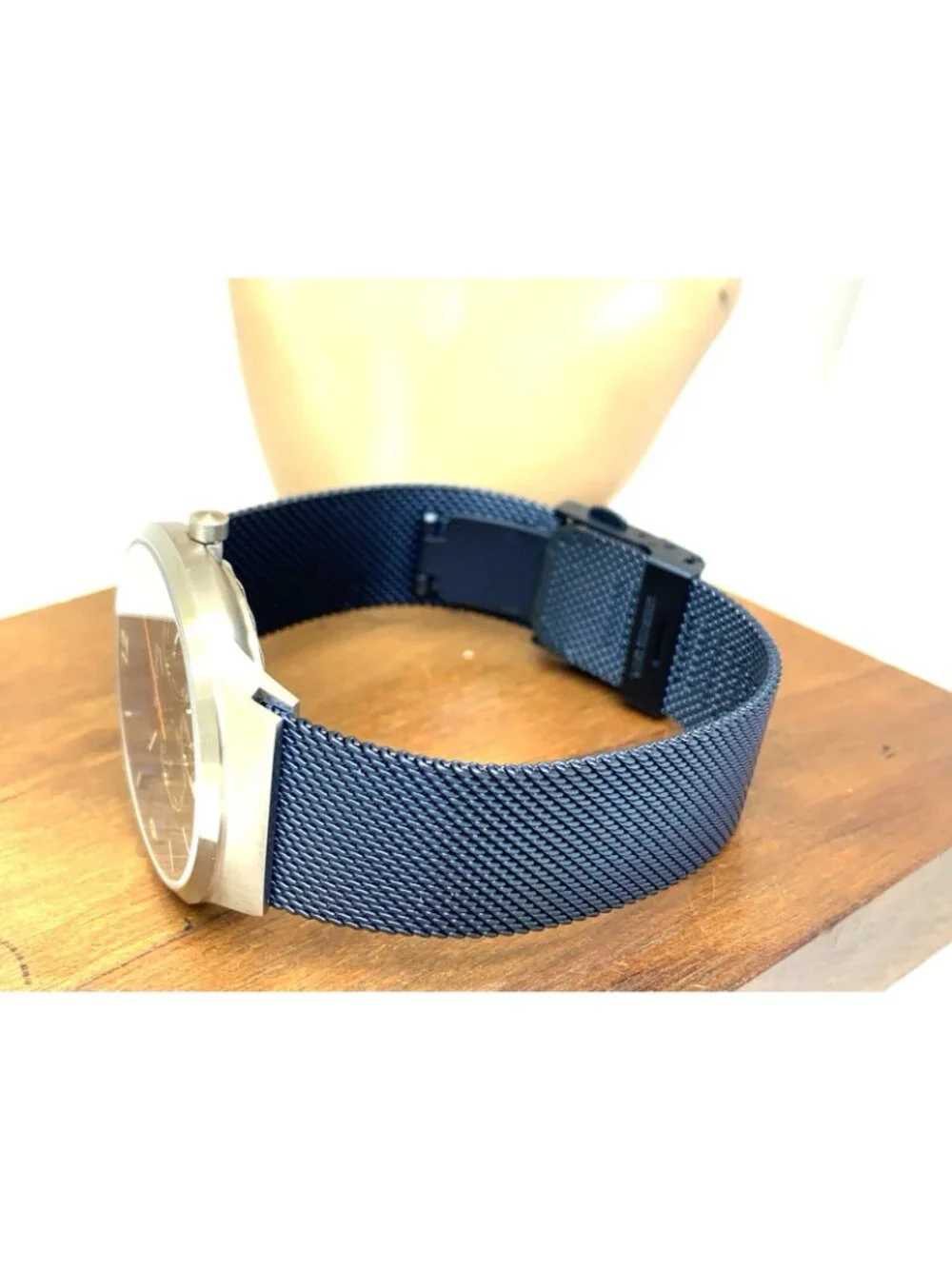Bering Men's Watch 33441-307 Quartz Blue Dial Day Date Stainless Steel 41mm